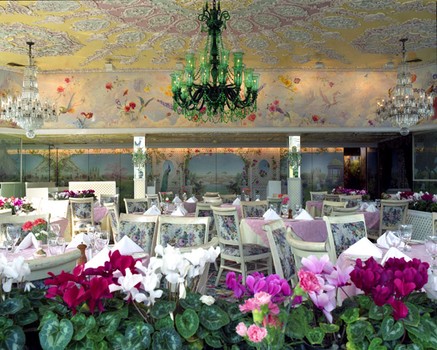 Deroo's images of restaurants are absent of people, letting the inherent craziness of the interiors shine — such as this view of the now-defunct Tavern on the Green.